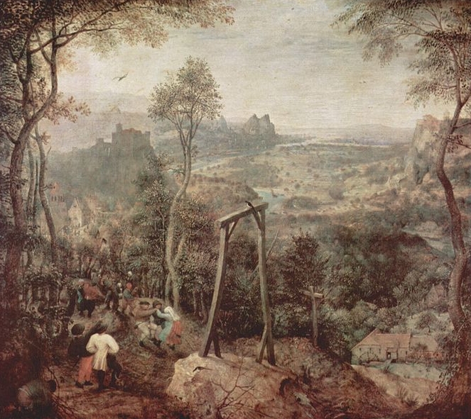 Painting of a gallow